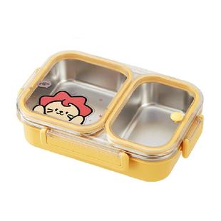 沃德百惠304不锈钢快餐盒分格保温饭盒可微波炉小学生餐盘带餐具