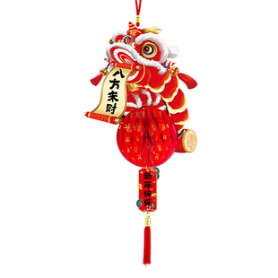 2026马年元旦新年装饰挂件春节灯笼吊饰开门红室内氛围布置挂饰