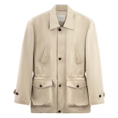 CULTUM翻领春季猎装夹克骑兵呢