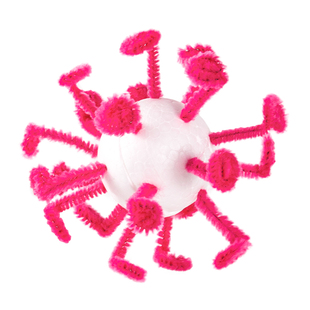 科学小制作病毒模型手工材料包儿童趣味创意学生教学器材生物实验