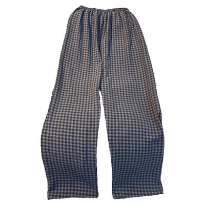 高个子加长版格子睡裤女薄款