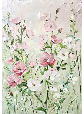 把浪漫搬回家手绘虞美人花卉油画