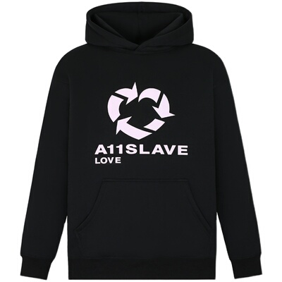 A11SLAVE潮牌撞色加绒情侣卫衣