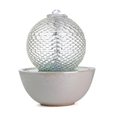 流水喷泉桌面摆设办公室玻璃喷泉