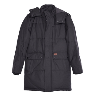 伦敦雾男士羽绒服冬季新款休闲简约百搭保暖立领可脱帽中款外套男