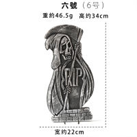 Halloween props, tombstone foam, large tombstone, escape room, murder mystery game, haunted house, terrifying outdoor scene decoration thumbnail 6