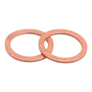 紫铜垫片平垫圈纯铜船用密封件M5M6M8M10M12M13M14M16M17M18-M36