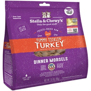 白猪商店 鸭朋鹅友 stella&chewy's星益生趣SC主食冻干猫粮生骨肉