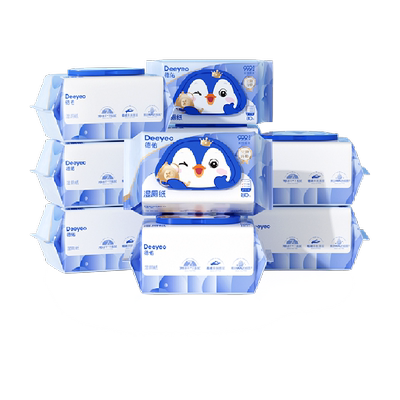 德佑企鹅湿厕纸加厚清洁除菌