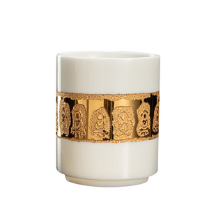 鎏金主人杯60ml德化白瓷茶杯林玉山云丝万佛杯羊脂玉瓷陶瓷茶具