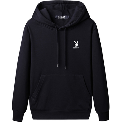 花花公子纯棉连帽卫衣男