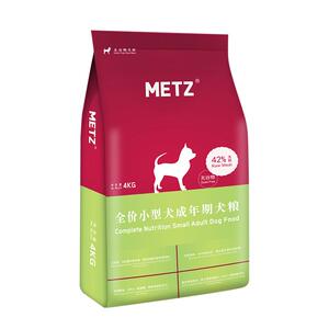 METZ/玫斯无谷物生鲜全价小型犬成年期犬粮通用型狗主粮4kg共8斤