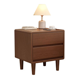 床头柜简约现代简易小型储物柜卧室置物架家用收纳柜子实木多层柜