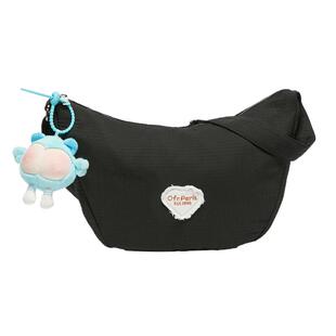 三福枕头包春季日韩学院粉色屁桃挂件饺子包斜挎包女包483183