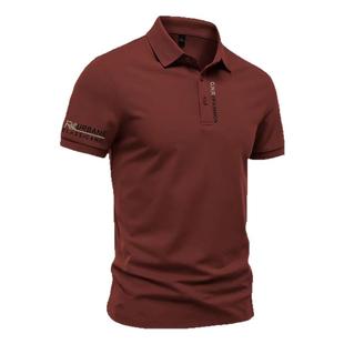 短袖t恤男士POLO衫夏季新款翻领半袖美式休闲百搭修身体恤衫上衣