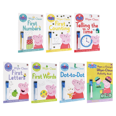 小猪佩奇可重复擦写4册