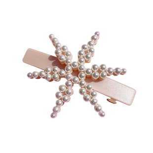 新品施华利AZ专柜款清新甜美三叶草花朵边夹刘海夹仙女发夹