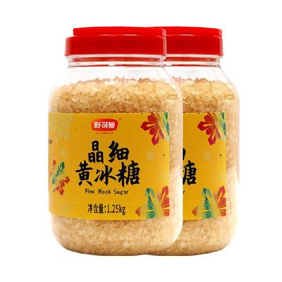 舒可曼晶细黄冰糖1.25kg×2罐