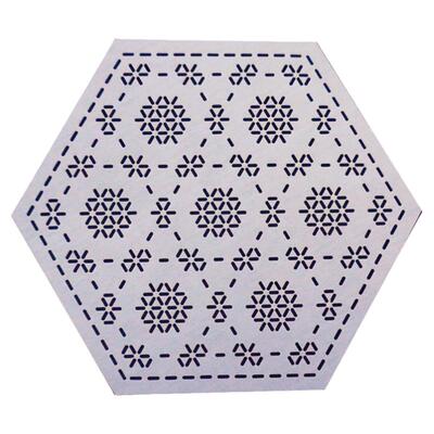刺子绣模板diy落雪纹DIY软板