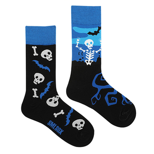 满5件享8折|亲子款男女童万圣节袜南瓜头不对称袜子ab袜儿童袜潮