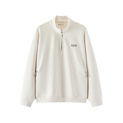 森马联名款森柔立领半开襟卫衣男