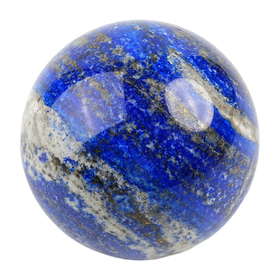 天然青金石球摆件阿富汗原石老矿料打磨水晶球家居玄关风水装饰品