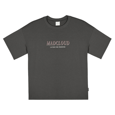 Madcloud美式印花纯棉短袖T恤男