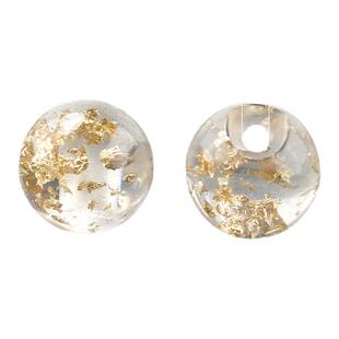 旗袍盘扣金箔扣子新中式上衣女汉服衬衫国风珍珠扣仿玉石纽扣配件