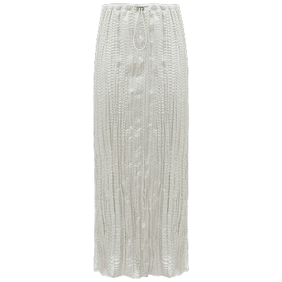 COCOBELLA缎面压褶半身裙