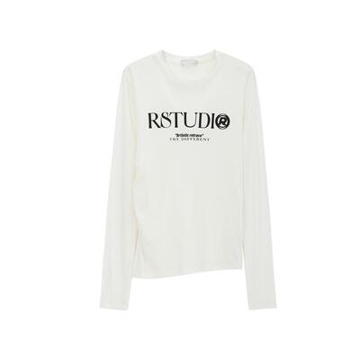 REVAN芮范设计师款软糯腰间褶皱T恤打底衫RL11001021