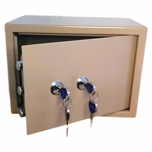 保险柜家用钥匙防盗双锁机械锁全钢老人保管箱防火30夹万保险箱