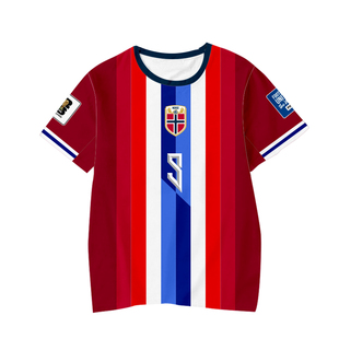 25-26挪威队服世预赛哈兰德厄德高足球衣服速干短袖T恤衫男女半袖