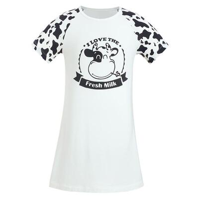 短袖睡裙家居服爱慕儿童奶皮衣