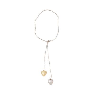 MOUSSY 2026春季新品法式浪漫复古爱心吊坠项链饰品010IA256-7121