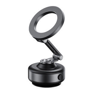冠渠真空电动磁吸手机支架式车载magsafe汽车导航用专用吸盘2026新款便携通用桌面铝合金架折叠气囊底座拍摄