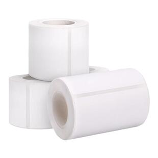 德佟热敏空白不干胶白色标签二维条码服装吊牌家用食品留样月份商超价格口取纸标签纸货架号贴纸可定制打印机