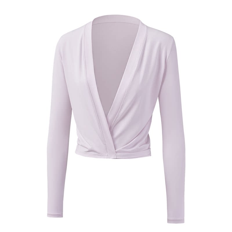 绝美瑜伽服普拉提训练服健身上衣罩衫女长袖芭蕾风运动2026秋季新