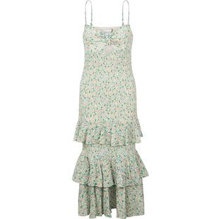 Significant Other 清新碎花棉质女士中长款吊带中长裙连衣裙