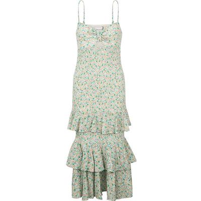 Significant Other 清新碎花棉质女士中长款吊带中长裙连衣裙