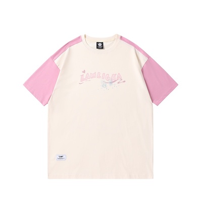 LAMLICKA日系渐变小熊印花女短袖