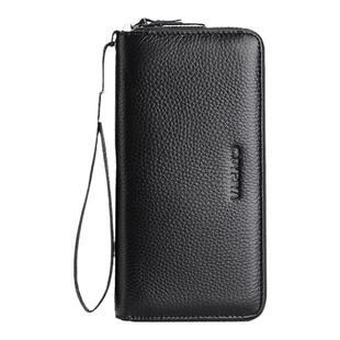 男士钱包长款真皮拉链钱夹2026新款手拿包大容量皮夹爸爸牛皮手包