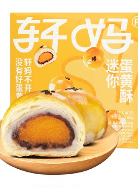 轩妈蛋黄酥一口一个160g