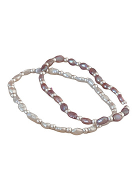 巴洛克手链弹力绳s925纯银小众