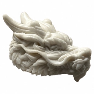 鹿角猛犸牙雕刻御龙头三通佛头隔珠手串百香菩提籽文玩DIY配件饰