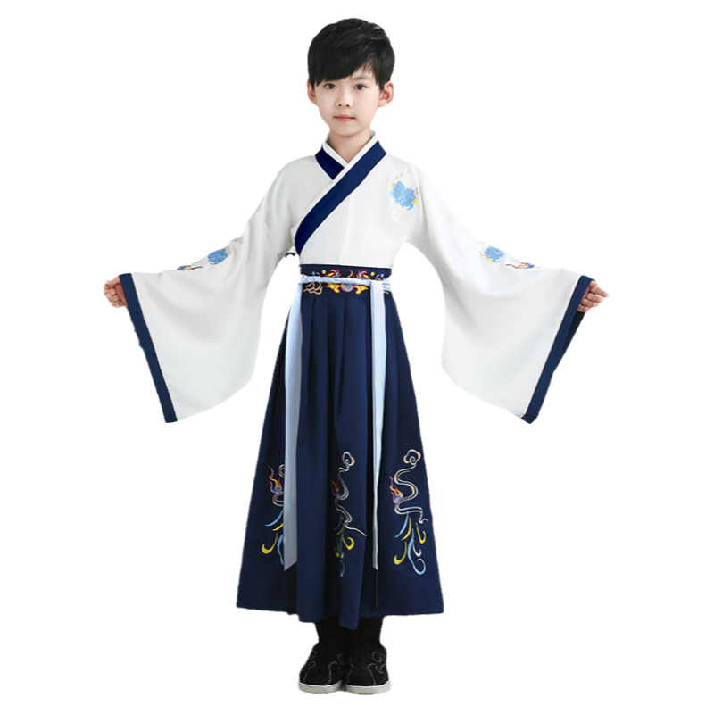 儿童古装汉服男童国学服春夏少爷儿童演出服