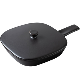 DEARYOU日本进口Meister Hand单柄烤盘陶瓷焗饭碗带盖一人食