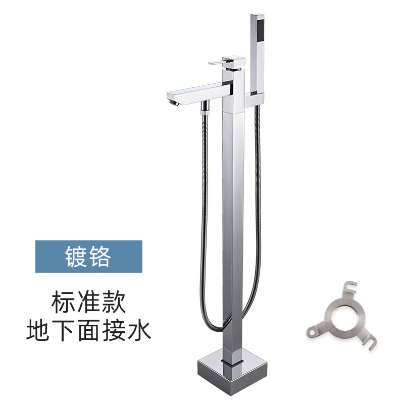 外贸供应 落地水龙头缸边立式淋浴水龙头 冷热落地浴缸龙头