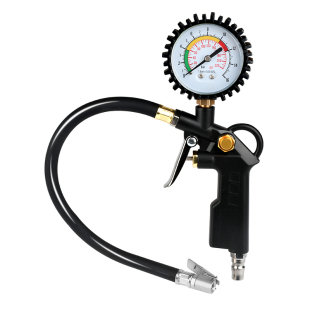 汽车轮胎气压计4S汽修店高精度胎压表测量检测加打充气枪铜快接头