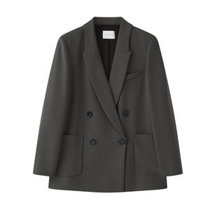 TEASEL「新的姿态」进口三醋酸枪驳领通勤休闲干爽廓形西装套装