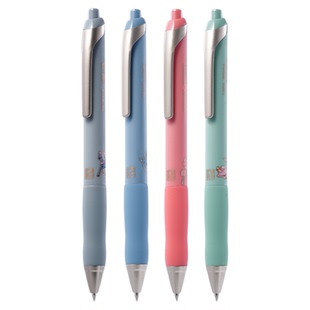 得力国风东方文彩按动中性笔学生黑色低重心0.5mm子弹头高颜值国潮书写作业水笔按压式刷题笔备考顺滑签字笔